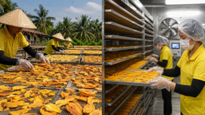 Traditional sun drying depends on outdoor conditions, while controlled drying allows manufacturers to manage temperature, humidity, and airflow.