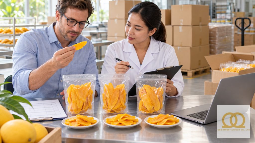 Trial-order pallet and shipment documents reviewed before dispatch